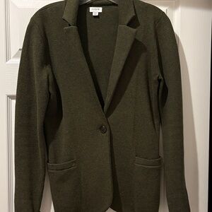 J. Crew Women's Dark Green (olive) Blazer
